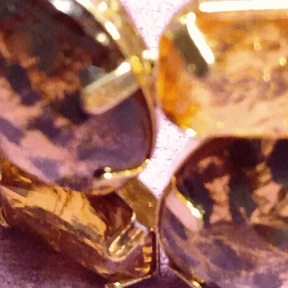 Faux Stone Foil Gold Tone Bracelet - Picture 3 of 4